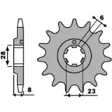PBR Standard Stahlriztel vorne 436 - 520