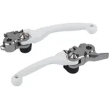 POLISPORT Pivot Klappbarer Hebelsatz Weiß - für Kawasaki KX250F / 450F