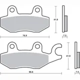 TECNIUM Proffesional Racing Bremsbeläge Sintermetall - MSR455 für Kawasaki NINJA400, Z400ABS