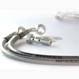 SPEEDBRAKES Aviation Bremsschlauch Edelstahl/Gold Anschluss 100177017