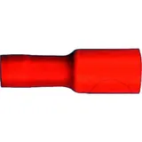 Socket connector 4mm red