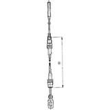 Brake cable ALKO 1460/1685