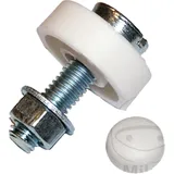 Number plate nut & screw kit 6x20 white Number plate nut & screw kit 6x20 white