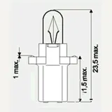 Bulb 12v1.2w jmp