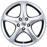 Alufelge C12 6.5X16 5/112 ET45 silber für Motorräder