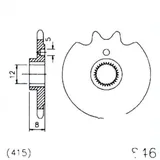 Front sprocket 13tooth pitch 415