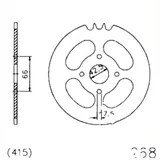 Rear sprocket 50 tooth pitch 415