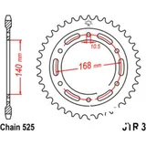 Rear sprocket 41 tooth pitch 525 JTR341