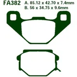 Brake pads std ebc FA382