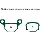 Brake pads std ebc FA093