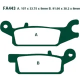 Brake pads sintered r ebc FA443R
