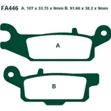 Brake pads sintered r ebc FA446R