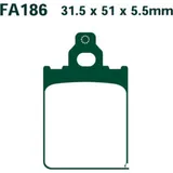 Brake pads carbon scooter ebc SFAC186 Brake pads carbon scooter ebc SFAC186