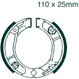 Brake shoes rear with springs ebc