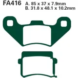 Brake pads std ebc FA416TT