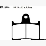 Brake pads sintered hh ebc FA254HH