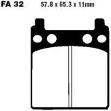 Brake pads std ebc FA032