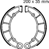 Brake shoes inc springs ebc K713
