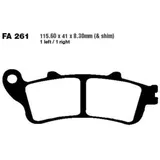 Brake pads sintered epfa ebc EPFA261HH
