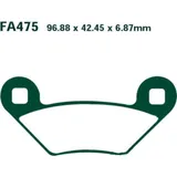 Brake pads sintered r ebc FA475R