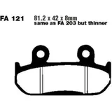 Brake pads sintered hh ebc FA121HH