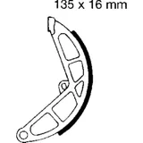 Brake shoes rear excluding springs ebc V907 Brake shoes rear excluding springs ebc V907