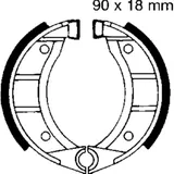 Bremsbacken ohne Feder EBC 908