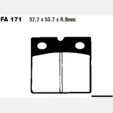 Brake pads sintered hh ebc FA171HH