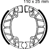 Brake shoes exc springs ebc