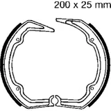 Brake shoes rear excluding springs ebc 862