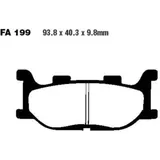 Brake pads carbon scooter ebc SFAC199