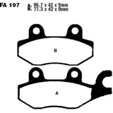 Brake pads scooter sintered hh ebc SFA197HH