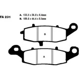 Brake pads sintered hh ebc FA231HH