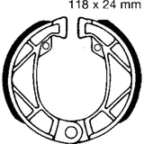 Brake shoes inc springs ebc 995