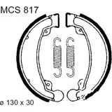 Brake shoes inc springs trw MCS817