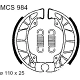 Brake shoes inc springs trw MCS984