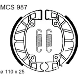 Brake shoes inc springs trw MCS987