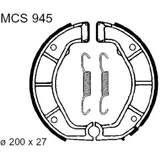 Brake shoes exc springs trw MCS945