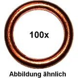 Copper Exhaust Sealing Ring 6X16X1.5 for Motorcycles