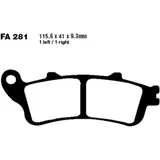 Brake pads carbon sco EBC sfac281 for: Honda FES, FJS, NSS