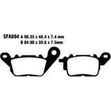 Brake pads std scooter EBC sfa694 alternative: 7870300 for: Yamaha GPD, LTS - C, ESS025
