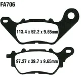 Bremsklotz Standard Scooter EBC passend für: Yamaha CZD, YP, MWD