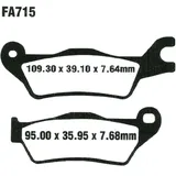 Bremsklotz Semi - Sinter V EBC passend für: Suzuki GSX - R, GSX - S, UH