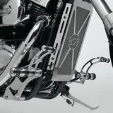 Round Style Fußrastenanlage - silber für: SUZUKI VZ 800 Marauder JS1AF