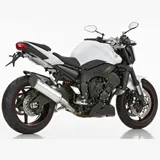 DSX-5 slip on exhaust - silver for: YAMAHA FZ1 RN16, FZ1 Fazer RN16