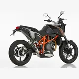 Supersport slip on exhaust super short - black for: KTM 690 Duke KTM 690 Duke