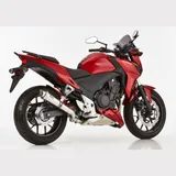 SP slip on exhaust - silver for: HONDA CB500X PC46, CBR500R PC44