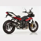 Street GP Slip on Ersatzdämpfer Super Short Auspuff für: TRIUMPH Street Triple RX L67LR, Street Triple R L67LR