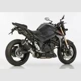 DSX-10 Slip on Ersatzdämpfer Super Short - schwarz-matt Auspuff für: SUZUKI GSR 750 C5
