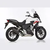 DSX-10 Slip on Ersatzdämpfer - schwarz-matt Auspuff für: HONDA CB500X PC46, CBR500R PC44
